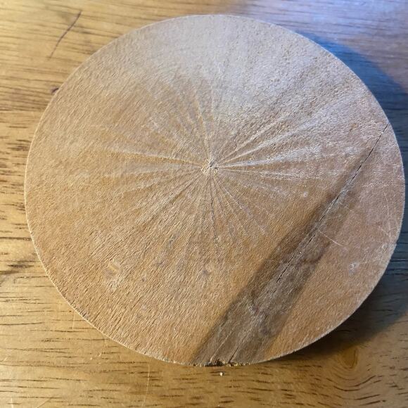 Vintage Wooden Pine Cone Pinecone Carved Serving 7 Pieces Vermont - Picture 10 of 10